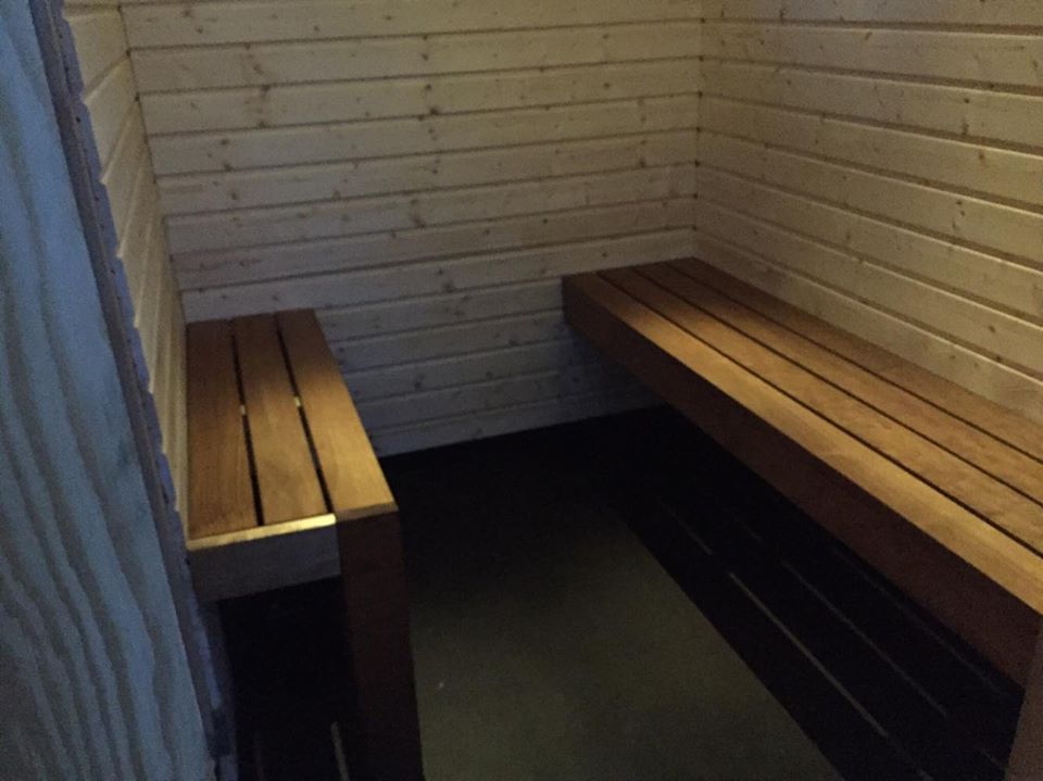 Transportable sauna, dressing room. Tornio/Finland